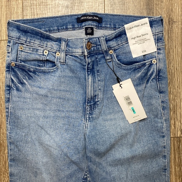 NWT Calvin Klein high rise skinny jeans, sz 2 / 26 - Picture 2 of 13